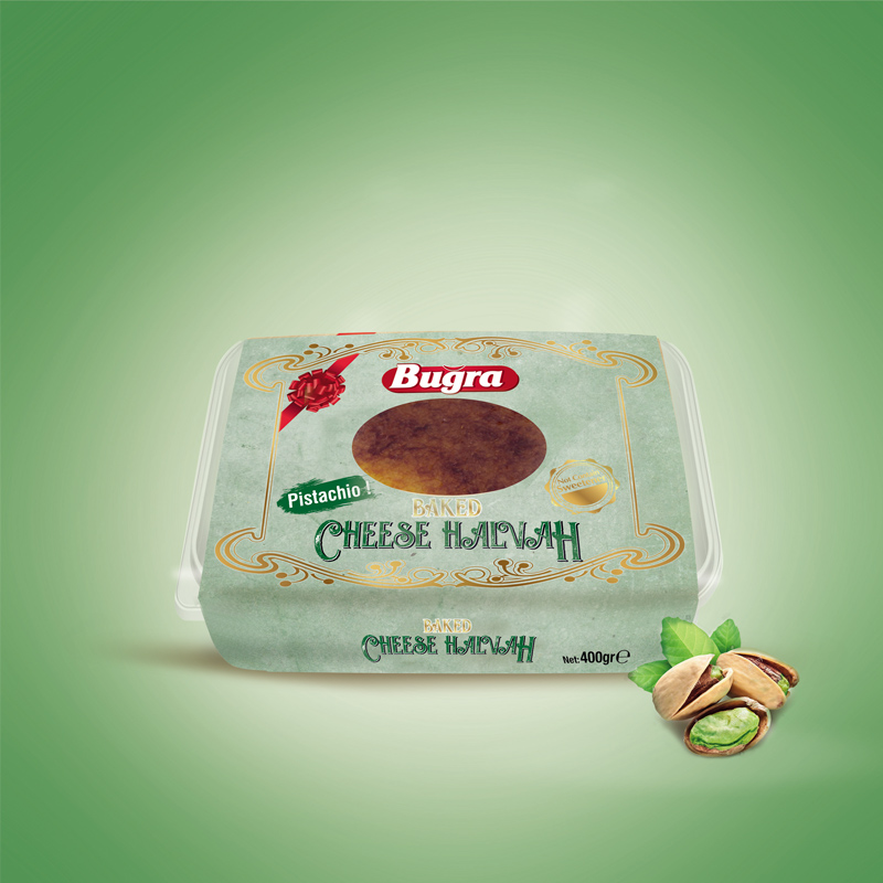 Baked Cheese Halvah with Pistachio