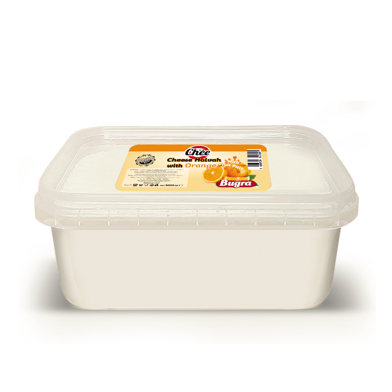 Cheese Halvah with Orange