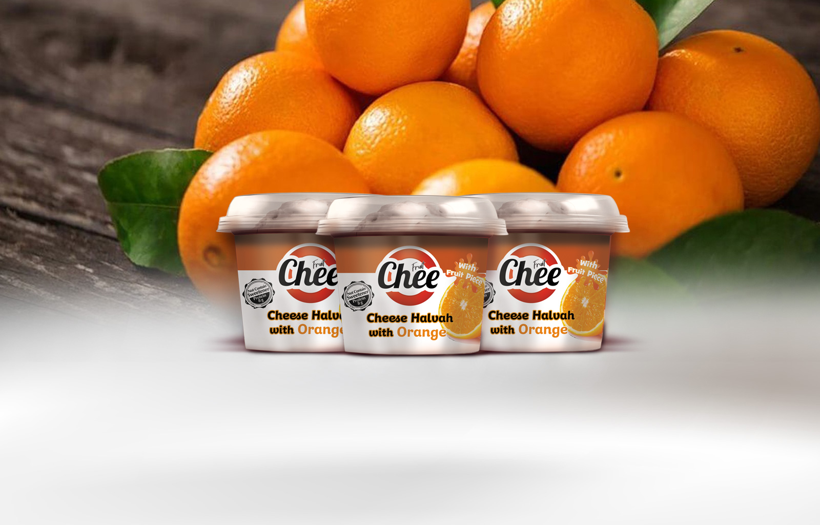 Cheese Halvah with Orange